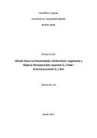 prikaz prve stranice dokumenta Učinak olova na fotosintetsku učinkovitost i pigmente u lišajeva Flavoparmelia caperata (L.) Hale i Evernia prunastri (L.) Ach