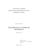 prikaz prve stranice dokumenta Neformalna vs. formalna matematika