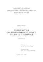 prikaz prve stranice dokumenta Problematika ekvipotentnosti skupova u školskoj matematici
