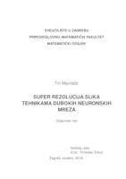 prikaz prve stranice dokumenta Super rezolucija slika tehnikama dubokih neuronskih mreža