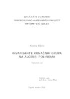prikaz prve stranice dokumenta Invarijante konačnih grupa na algebri polinoma