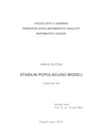 prikaz prve stranice dokumenta Stabilni populacijski modeli