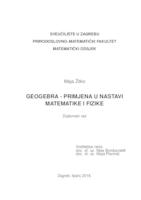 prikaz prve stranice dokumenta Geogebra - primjena u nastavi matematike i fizike