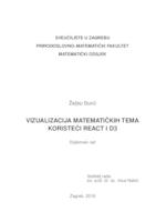 prikaz prve stranice dokumenta Vizualizacija matematičkih tema koristeći react i D3