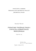 prikaz prve stranice dokumenta Iterativno traženje fraza i statistika semantičkog indeksiranja