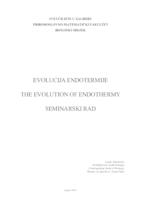 prikaz prve stranice dokumenta Evolucija endotermije
