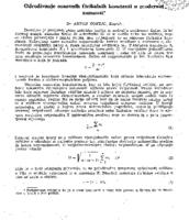 prikaz prve stranice dokumenta Određivanje osnovnih fizikalnih konstanti u modernoj znanosti