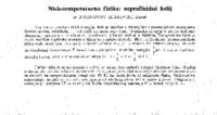 prikaz prve stranice dokumenta Niskotemperaturna fizika: suprafluidni helij