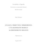 prikaz prve stranice dokumenta Analiza crijevnog mikrobioma u štakorskom modelu Alzheimerove bolesti