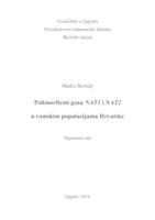 prikaz prve stranice dokumenta Polimorfizmi gena NAT1 i NAT2 u romskim populacijama Hrvatske