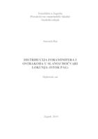 prikaz prve stranice dokumenta Distribucija foraminifera i ostrakoda u slanoj močvari Lokunja (otok Pag)