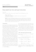 prikaz prve stranice dokumenta Heavy hybrid stars from multi-quark interactions