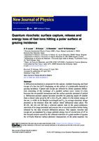 prikaz prve stranice dokumenta Quantum ricochets : surface capture, release and energy loss of fast ions hitting a polar surface at grazing incidence