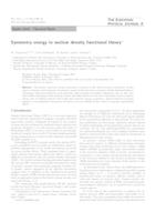 prikaz prve stranice dokumenta Symmetry energy in nuclear density functional theory