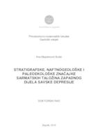 prikaz prve stranice dokumenta Stratigrafske, naftnogeološke i paleoekološke značajke sarmatskih taložina zapadnog dijela Savske depresije
