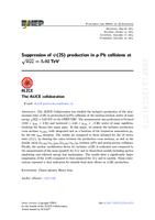 prikaz prve stranice dokumenta Suppression of ψ(2S) production in p-Pb collisions at √sNN = 5.02 TeV