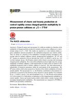 prikaz prve stranice dokumenta Measurement of charm and beauty production at central rapidity versus charged-particle multiplicity in proton-proton collisions at √s = 7 TeV