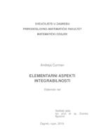 prikaz prve stranice dokumenta Elementarni aspekti integrabilnosti