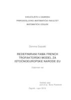 prikaz prve stranice dokumenta Redefinirani Fama French trofaktorski model za istočnoeuropske narode EU