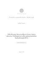 prikaz prve stranice dokumenta Određivanje bioraznolikosti faune tulara (Insecta, Trichoptera) u Hrvatskoj metodom barkodiranja DNA
