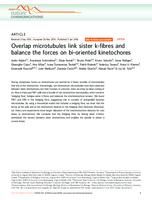 prikaz prve stranice dokumenta Overlap microtubules link sister k-fibres and balance the forces on bi-oriented kinetochores