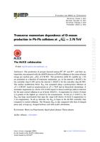 prikaz prve stranice dokumenta Transverse momentum dependence of D-meson production in Pb-Pb collisions at √sNN=2.76 TeV