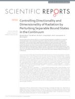 prikaz prve stranice dokumenta Controlling Directionality and Dimensionality of Radiation by Perturbing Separable Bound States in the Continuum