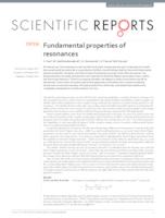prikaz prve stranice dokumenta Fundamental properties of resonances