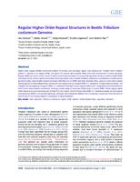prikaz prve stranice dokumenta Regular higher order repeat structures in beetle Tribolium castaneum genome