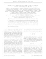 prikaz prve stranice dokumenta First Measurement of the Q2 Dependence of the Beam-Normal Single Spin Asymmetry for Elastic Scattering off Carbon