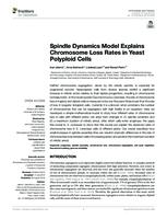 prikaz prve stranice dokumenta Spindle Dynamics Model Explains Chromosome Loss Rates in Yeast Polyploid Cells
