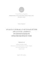 prikaz prve stranice dokumenta Analiza nafti različitih API gustoća jedno i dvodimenzijskom spektroskopijom NMR