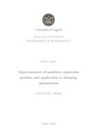 prikaz prve stranice dokumenta Approximation of quadratic eigenvalue problem and application to damping optimization