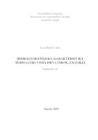 prikaz prve stranice dokumenta Hidrogeokemijske karakteristike termalnih voda Hrvatskog zagorja