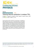 prikaz prve stranice dokumenta Tailoring thermal conduction in anatase TiO2