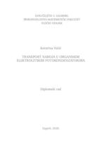 prikaz prve stranice dokumenta Transport naboja u organskim elektrolitskim fotokondenzatorima