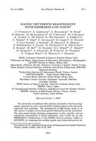 prikaz prve stranice dokumenta Kaonic Deuterium Measurement with SIDDHARTA-2 on DAΦNE
