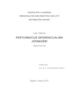 prikaz prve stranice dokumenta Perturbacije diferencijalnih jednadžbi