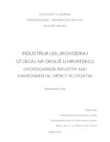 prikaz prve stranice dokumenta Industrija ugljikovodika i utjecaj na okoliš u Hrvatskoj