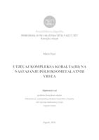 prikaz prve stranice dokumenta Utjecaj kompleksa kobalta(III) na nastajanje polioksometalatnih vrsta