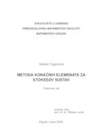 prikaz prve stranice dokumenta Metoda konačnih elemenata za Stokesov sustav
