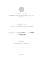 prikaz prve stranice dokumenta Izvod i primjena Kelvinove jednadžbe