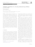 prikaz prve stranice dokumenta Multiplicity dependence of π, K, and p production in pp collisions at √s = 13 TeV