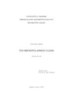 prikaz prve stranice dokumenta Tok mikropolarnog fluida