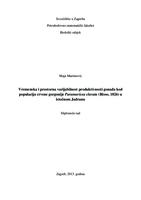 prikaz prve stranice dokumenta Vremenska i prostorna varijabilnost produktivnosti gonada kod populacija crvene gorgonije Paramuricea clavata (Risso, 1826) u istočnom Jadranu