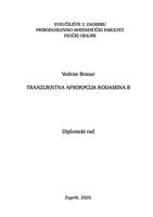 prikaz prve stranice dokumenta Tranzijentna apsorpcija Rodamina B