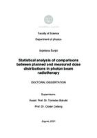 prikaz prve stranice dokumenta Statistical analysis of comparisons between planned and measured dose distributions in photon beam radiotherapy