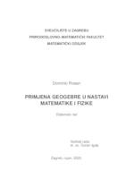 prikaz prve stranice dokumenta Primjena GeoGebre u nastavi matematike i fizike