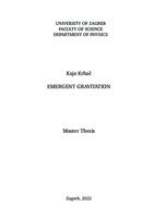 prikaz prve stranice dokumenta Emergent Gravitation