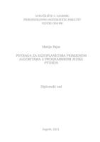 prikaz prve stranice dokumenta Potraga za egzoplanetima primjenom algoritama u programskom jeziku Python